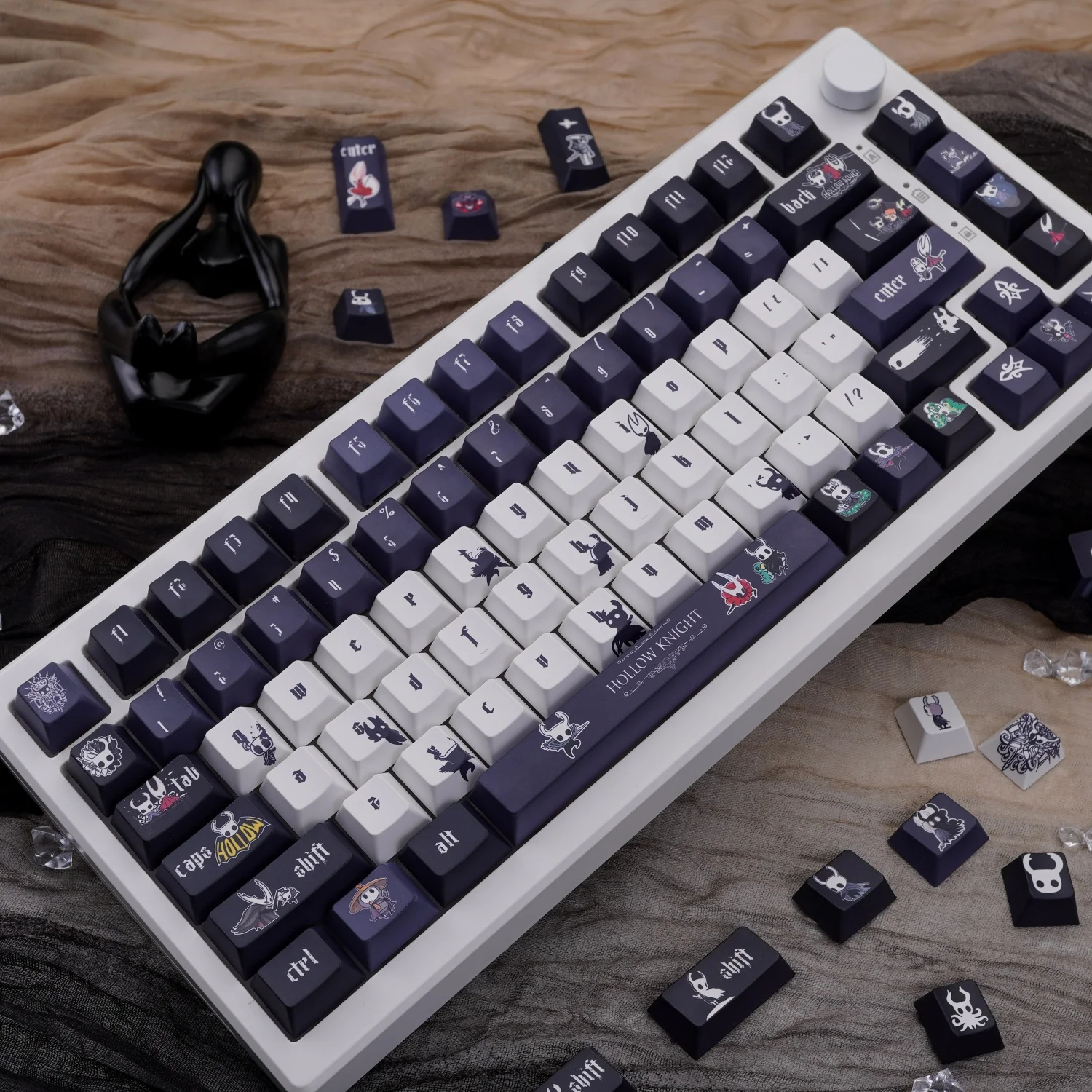 Set di copritasti a tema Hollow Knight MOA Cherry Profile PBT Gioco personalizzato Keycap Cappucci per tastiera meccanica creativa Hornet personalizzati