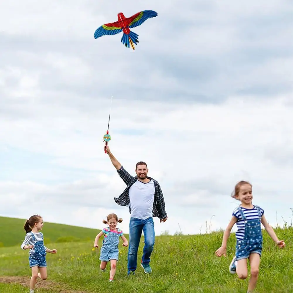 Funny Plastic Dynamic Kites Cartoon Lightweight Long Tail Kites Easy Control Flying Kites Gift