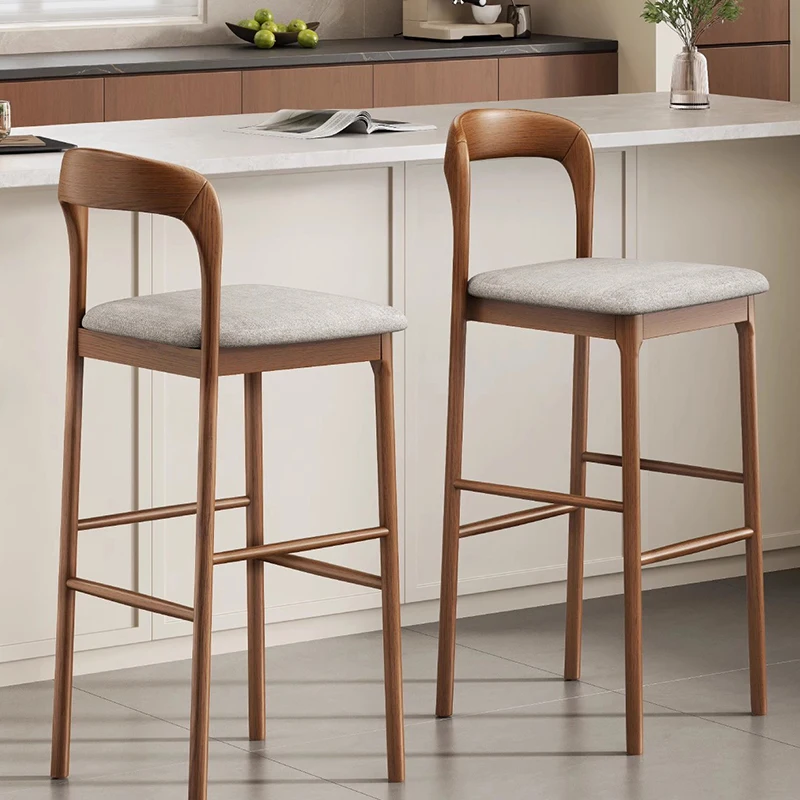 Kursi Bar Estetis Nyaman, Kursi Bar Ergonomis Santai dari Aluminium, Kursi Komputer Minimalis, Taburete Alto, Perabot Rumah