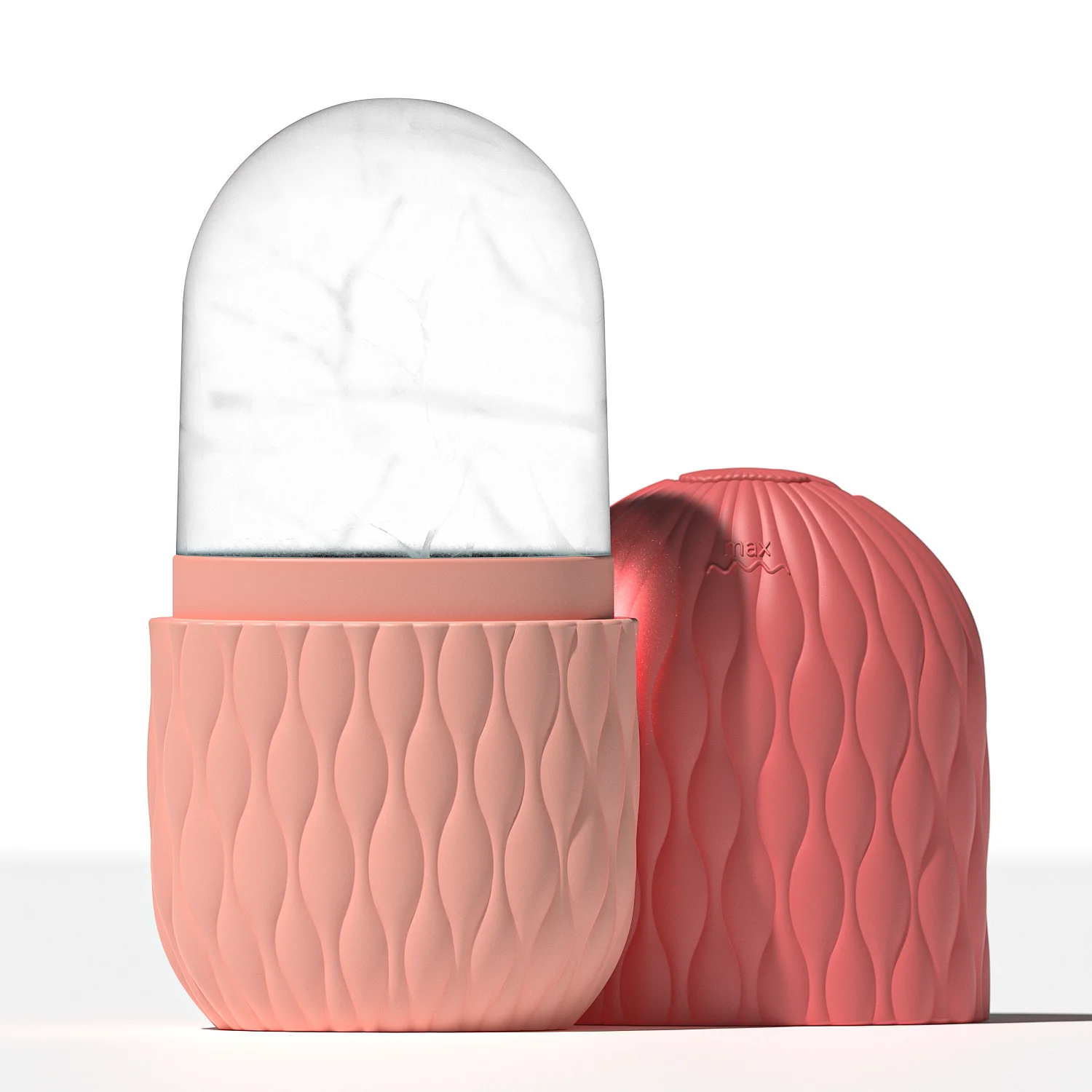 IJsroller voor gezicht en ogen Schoonheid Zelfhuidverzorgingshulpmiddelen IJshouder Gezichtsblokje Gua Sha Gezichtsmassage IJsvorm voor gezichtshuid Draai