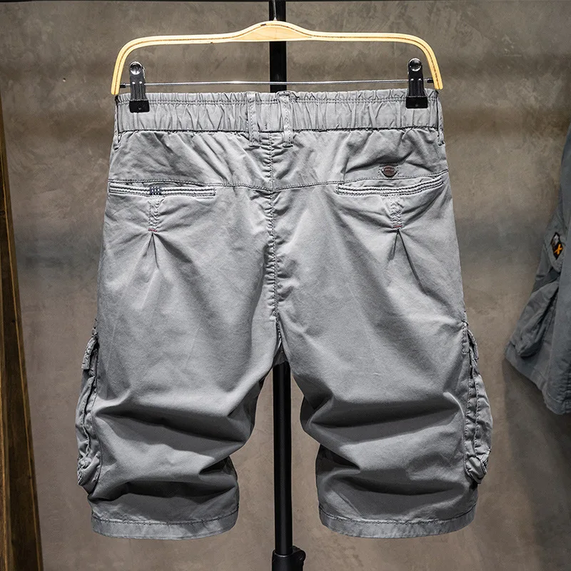 Werkkleding Shorts Voor Mannen 2024zomer Losse Multi-Pocket Amerikaanse Outdoor Strand Bergbeklimmen Vrijetijdsshorts