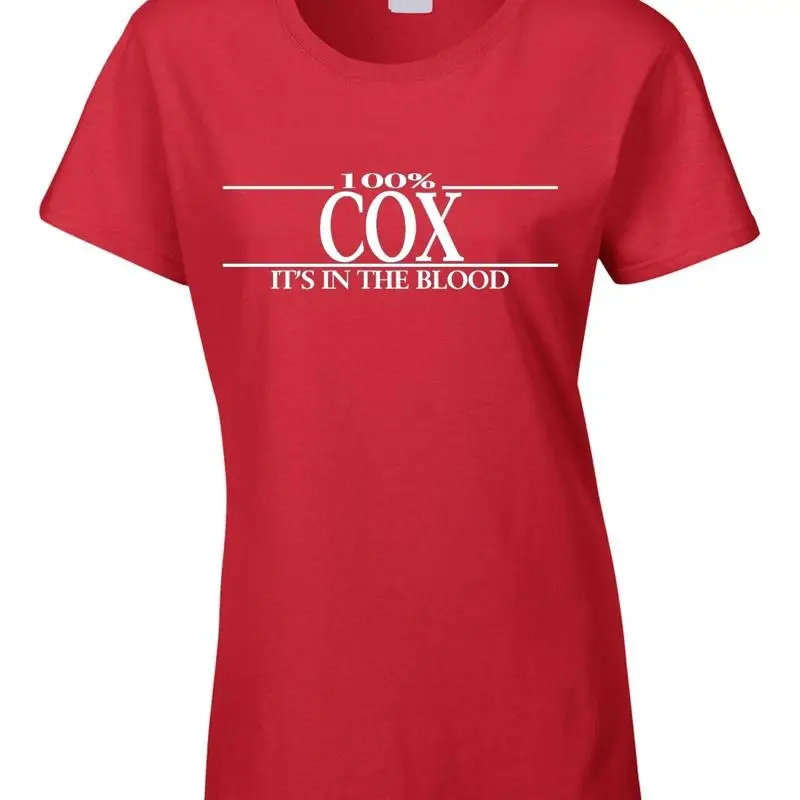 

Cox Surname Women'S T Shirt Name Names Family Funny