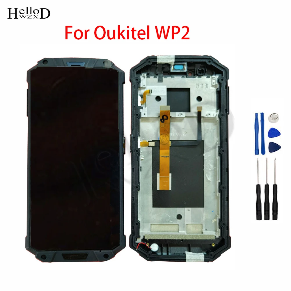 

6.0'' Original Tested LCD Display For Oukitel WP2 Android 8.0 LCD Display Touch Screen Digitizer Assembly + Frame Tools