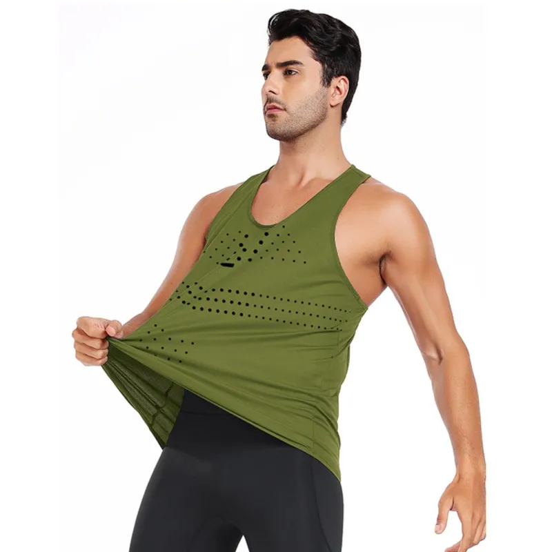 Adult Men Women Running Hiking Shirts Tight Gym Tank Top Fitness Marathon T-shirts Sport Exercise Basketball Vest Clothes A5200