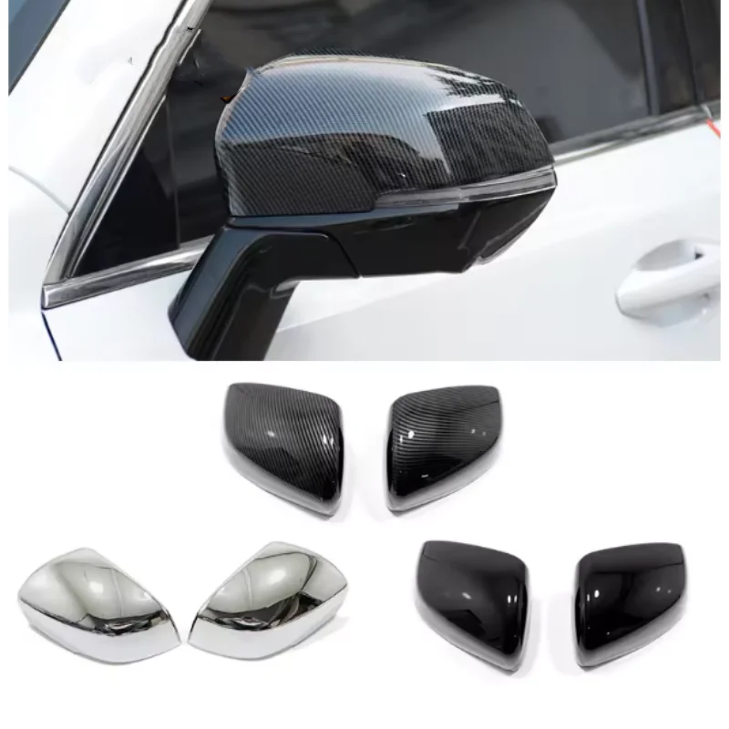 

For GWM Haval H6 3rd Gen 2020 2022 Car ABS Carbon fiber/Chrome side door mirror cover trim exterior accessories