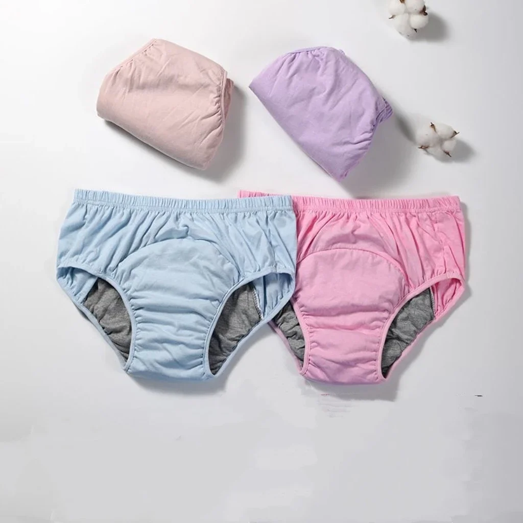 Graphene Antibacterial Underwear Washable Reusable Excellent Absorbency Anti-side Leakage Skin-friendly Cotton Underpants