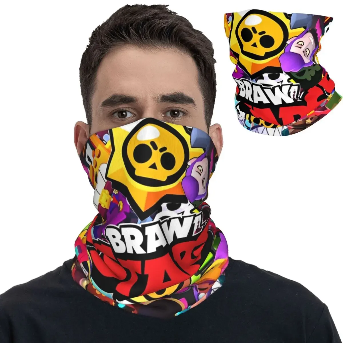 Brawled Game Bandana Neck Cover Printed Balaclavas Wrap Scarf Warm Cycling Outdoor Sports for Men Women Adult Windproof