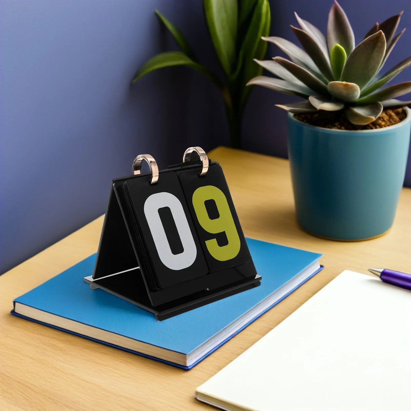 

Flip Scoreboard Portable Manual Score Keeper 2-Digit Large Visible Numbers for Card Games Competition Tabletop Score Counter