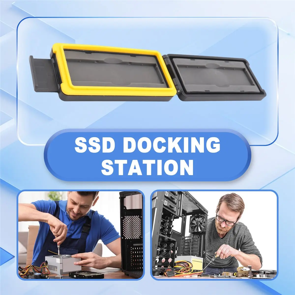 doyou M.2 SATA Duplicator M.2 SATA Dual Bay SSD Enclosure External Hard Disk Docking Station with Clone for M2 HDD SSD Reader
