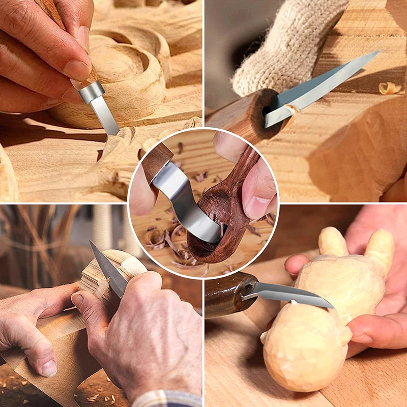 Peralatan Ukir Kayu Pisau Set - Woodworking Kits For Beginners ulasan dan harga
