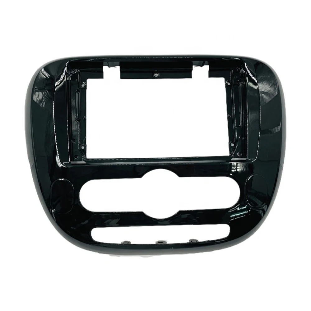 RSNAVI-Car CD e DVD Frame Adaptador de Montagem de Áudio, 9-Polegada Painel, 2 Din, Adequado para Kia Soul 2014-2018, Dual Radio Player