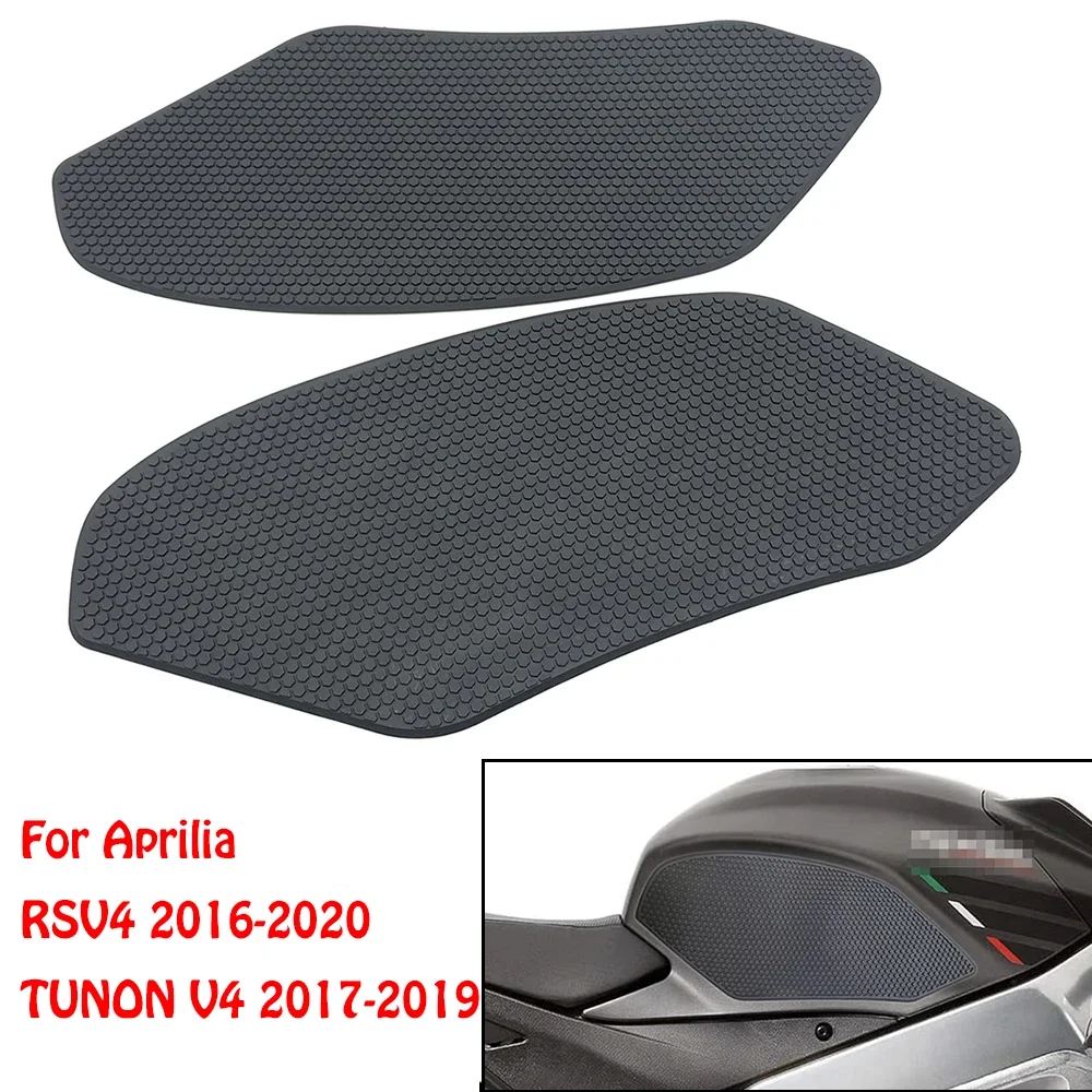 RSV4 Motorcycle Anti Slip Sticker Tank Traction Pad Side Knee Grip Protector For Aprilia RSV 4 2016 2017 2018 2019 2020 Tuono v4