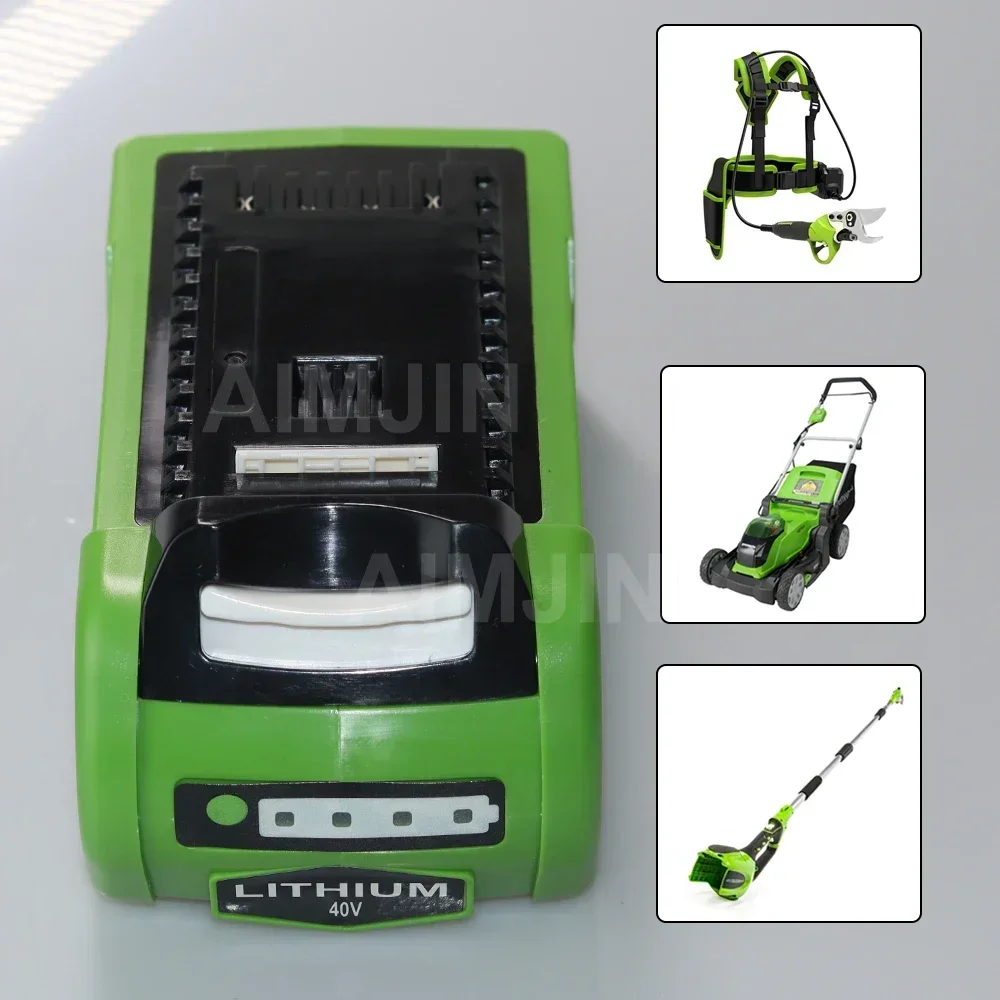 ل GreenWorks 40 فولت استبدال البطارية 29462 29472 40 فولت 3000 مللي أمبير أدوات ليثيوم أيون بطارية قابلة للشحن 22272 20292 22332 #2