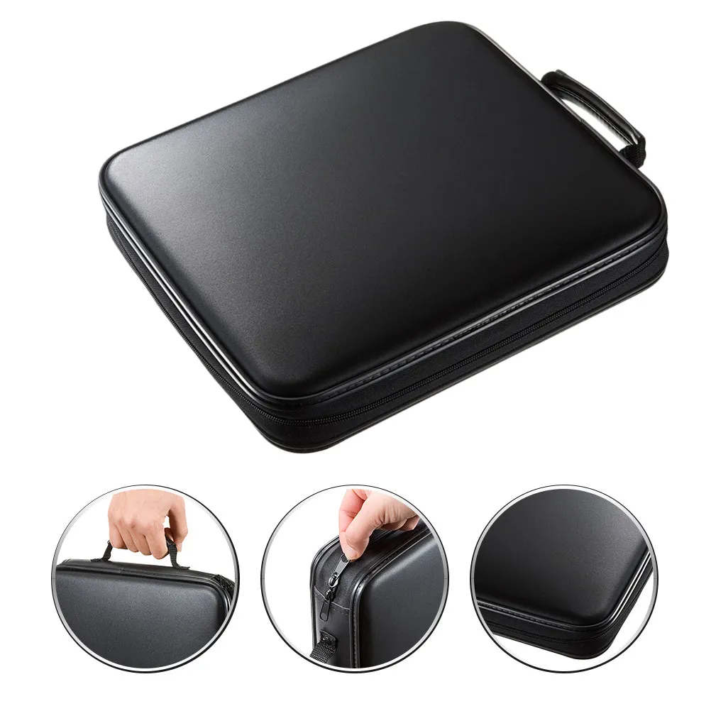 Portable Cd Dvd Case Organizer For Cd Storage Family Wallet Large Capacity Discs Hard PP Protective Soft Inner