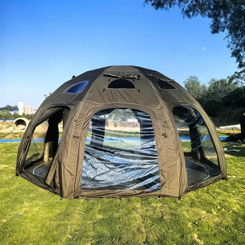 Professional Factory Custom 4M/5M/6M Dome Round Inflatable Outdoor Air Camping Tent for Sell