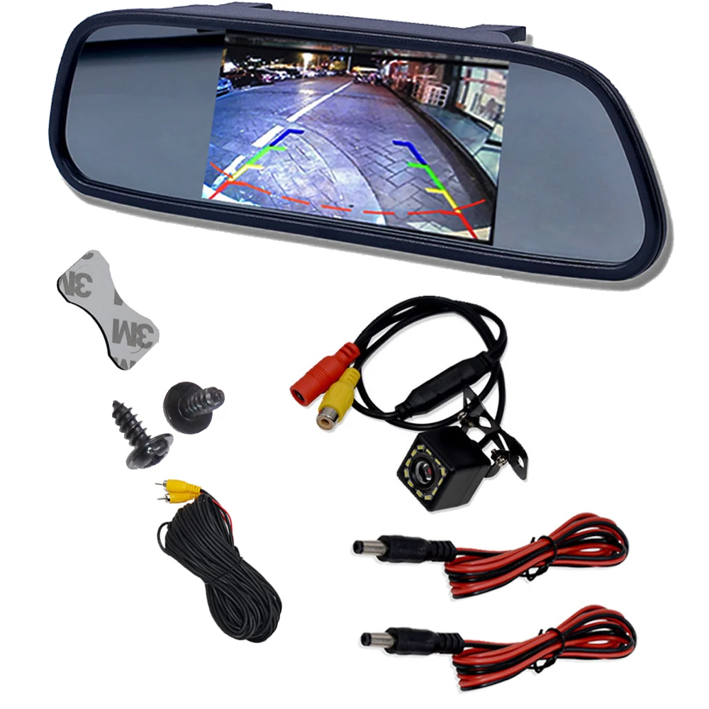 4/5/7 Zoll TFT LCD HD Bildschirm Auto-Monitor Rückfahrkamera oder Rückspiegelkamera oder AHD 720/1080P für Bus, LKW, Wohnmobil, Anhänger – Detail 9