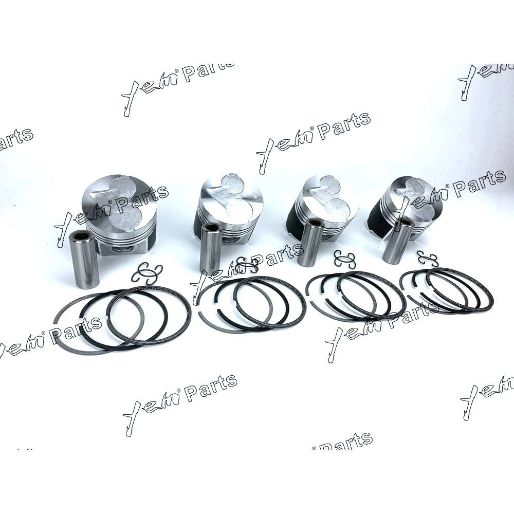 Hot Sell Piston + Ring Kit Set STD 83mm For Kubota V2003 x4 PCS Engine Parts