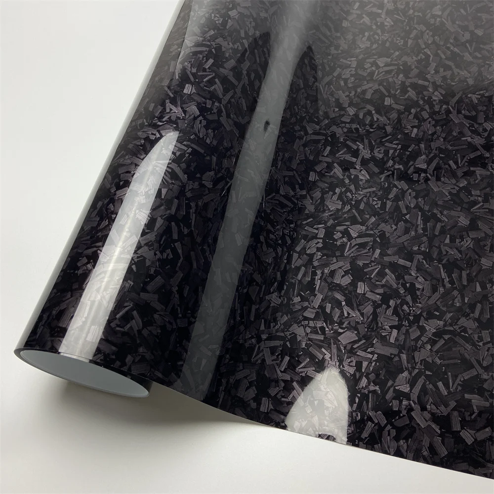 

Глянцевая самоклеящаяся виниловая пленка под кованый карбон для автомобиля и мотоцикла, водонепроницаемая, для стайлинга и декора