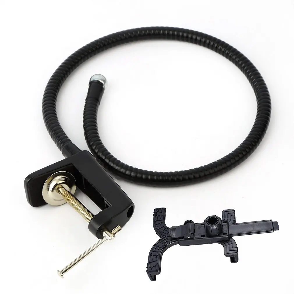 Universal Kitchen Under Cabinet Phone Tablet Holder for Tablets Smartphone Metal Clamp Stand for iPad Phone