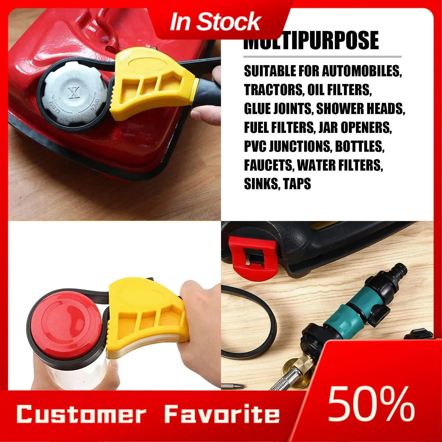 

AT03 Top 2 Pcs Rubber Strap Adjustable Wrench Oil Filter Wrench Silicone Belt Jar Opener Wrench For Mechanics Plumbers Use