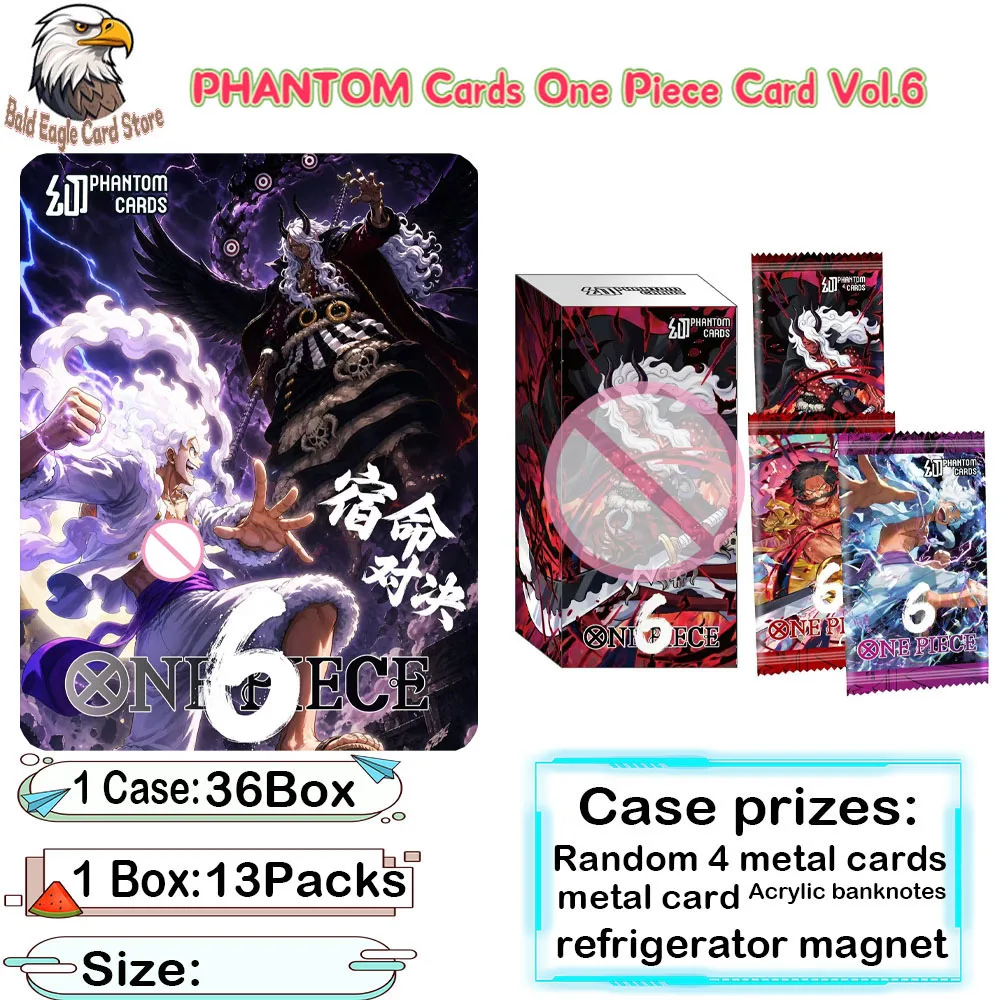 

Wholesale PHANTOM Cards One Piece Cards Vol.6 Anime Character Peripheral Game Collection Card Toy Gift