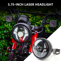 Cub CT125 Dedicated 5.75 Inch LED Headlight White DRL Amber turn signals for HONDA Hunter Cub CT125 JA65(Mech Headlights)