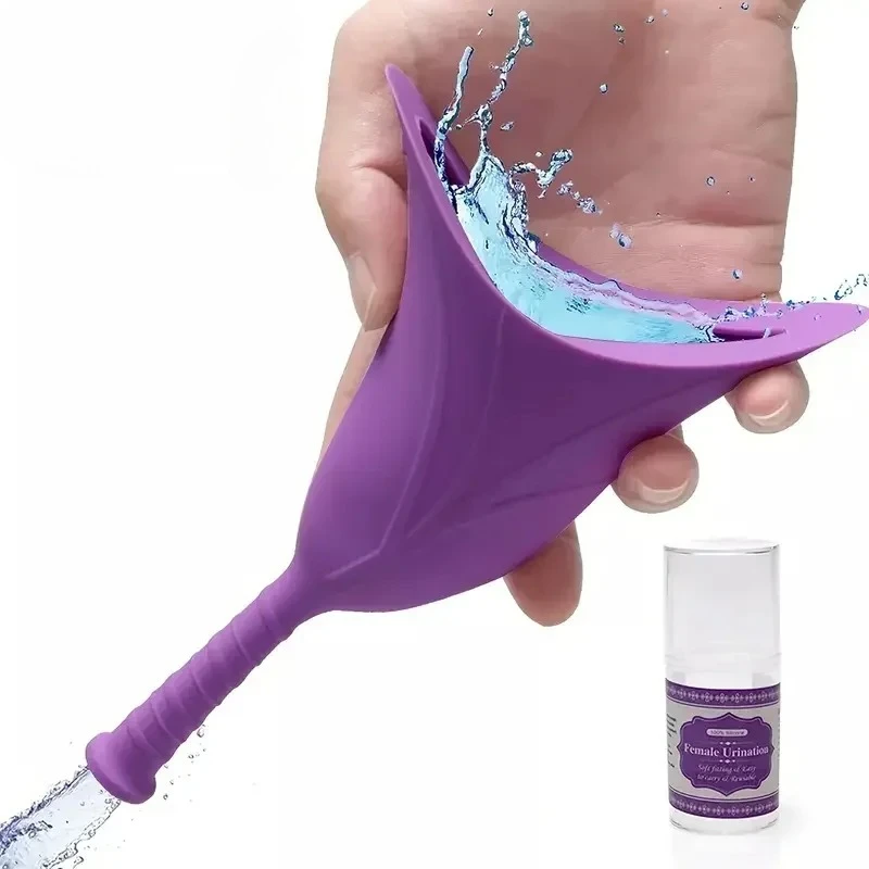 

Silicone Female Urination Device Portable Female Urinal Lets You Pee Standing Up Reusable Womens Pee Funnel for Travel Outdoor
