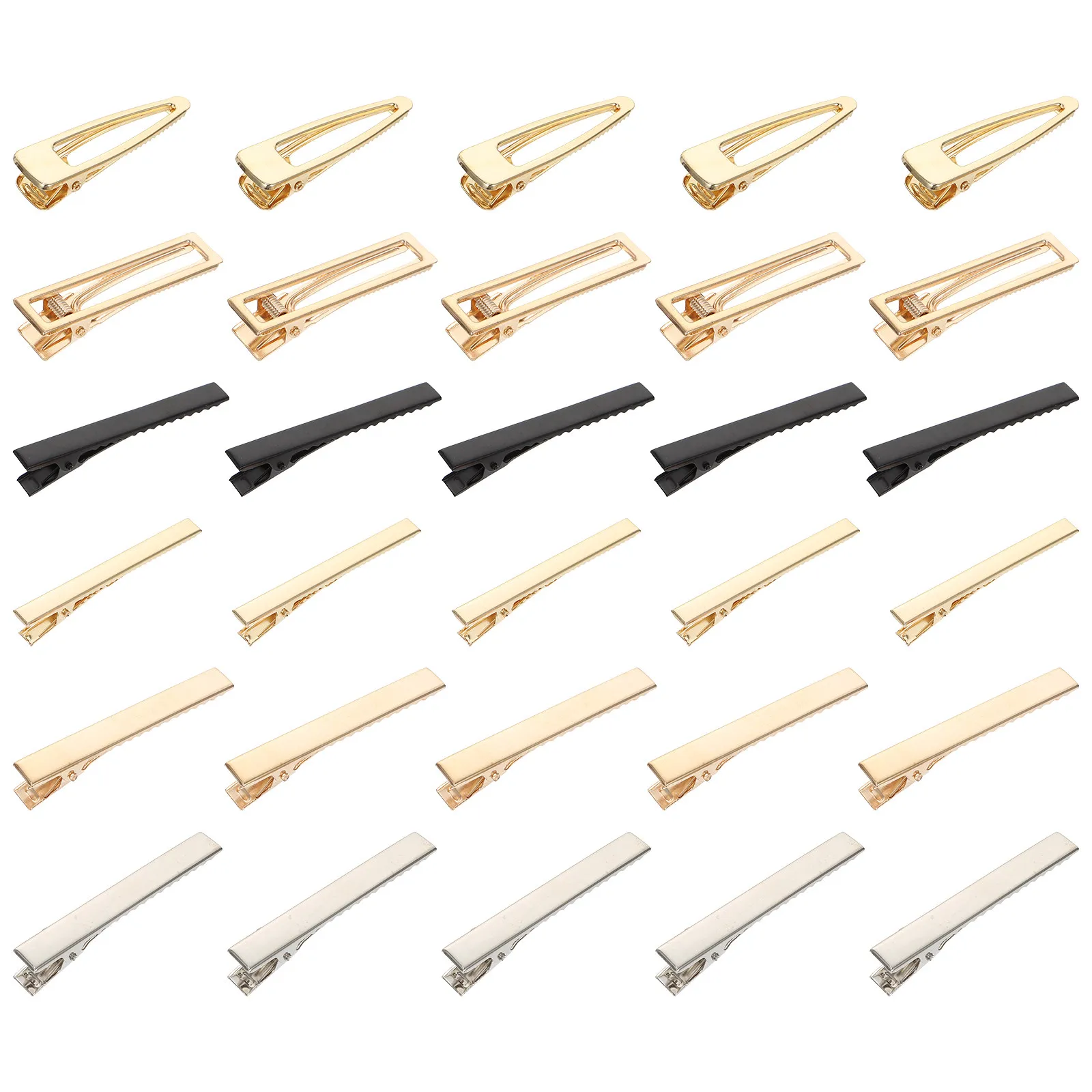 

60pcs Metal Hairpins Multi-Purpose Alloy Barrette For Diy Stylish Hair Claw Clips Hair Styling Clips Decorative Hairpins Making