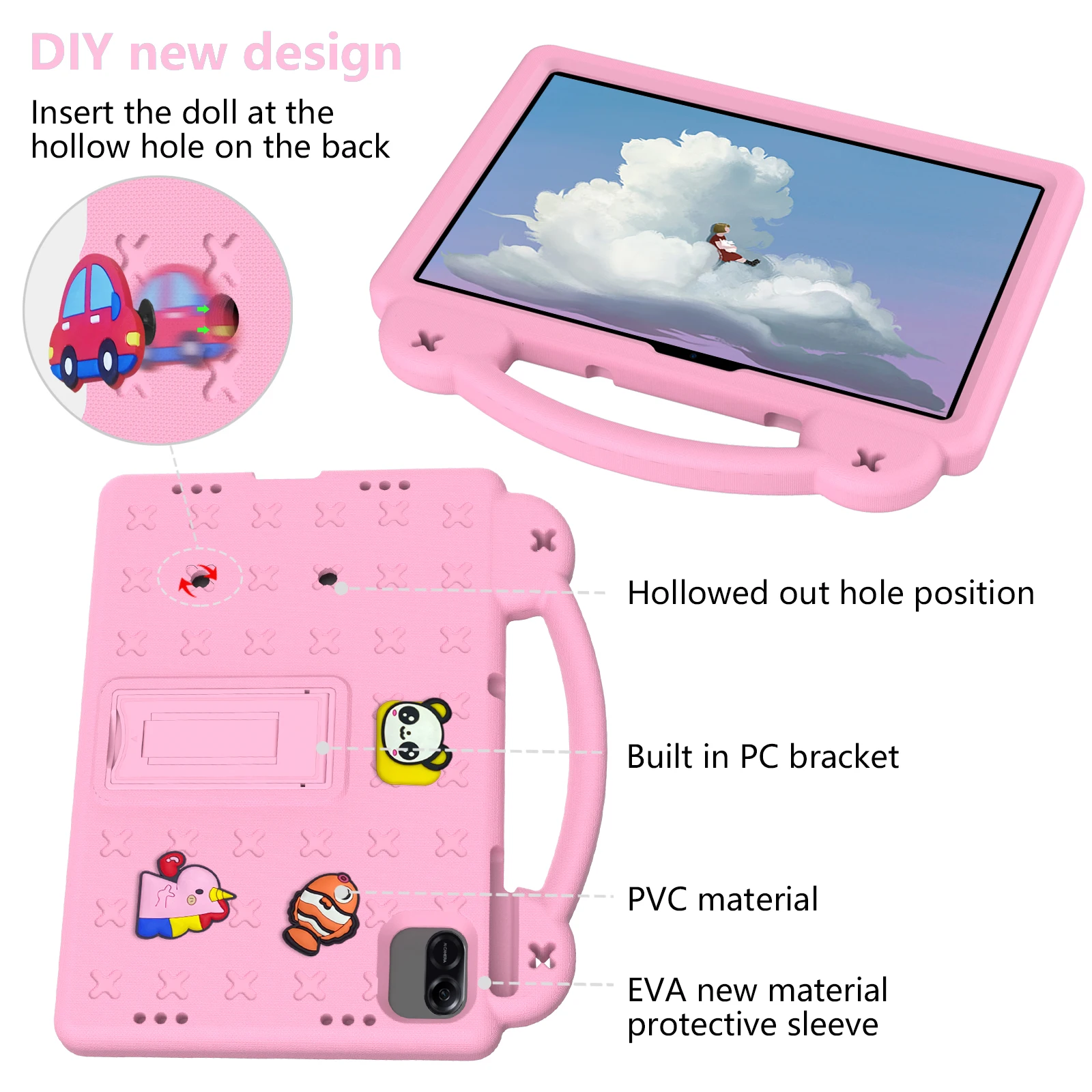 EVA Case For Huawei Honor Pad X8b X8a 20 10 9 X9a X9 X8 Pro X8 Lite MatePad SE 11 10.4 10.1 Pro 10.8 12.6 T10 S MediaPad T5 10.1