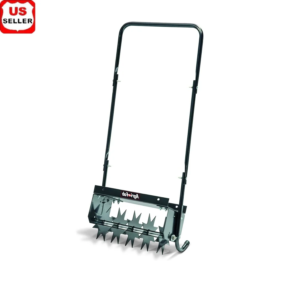 

Push Spike Walk Behind Aerator Lawn Aeration 16 Inch Wide 5 Aerator Discs Durable Design Great Grass Care