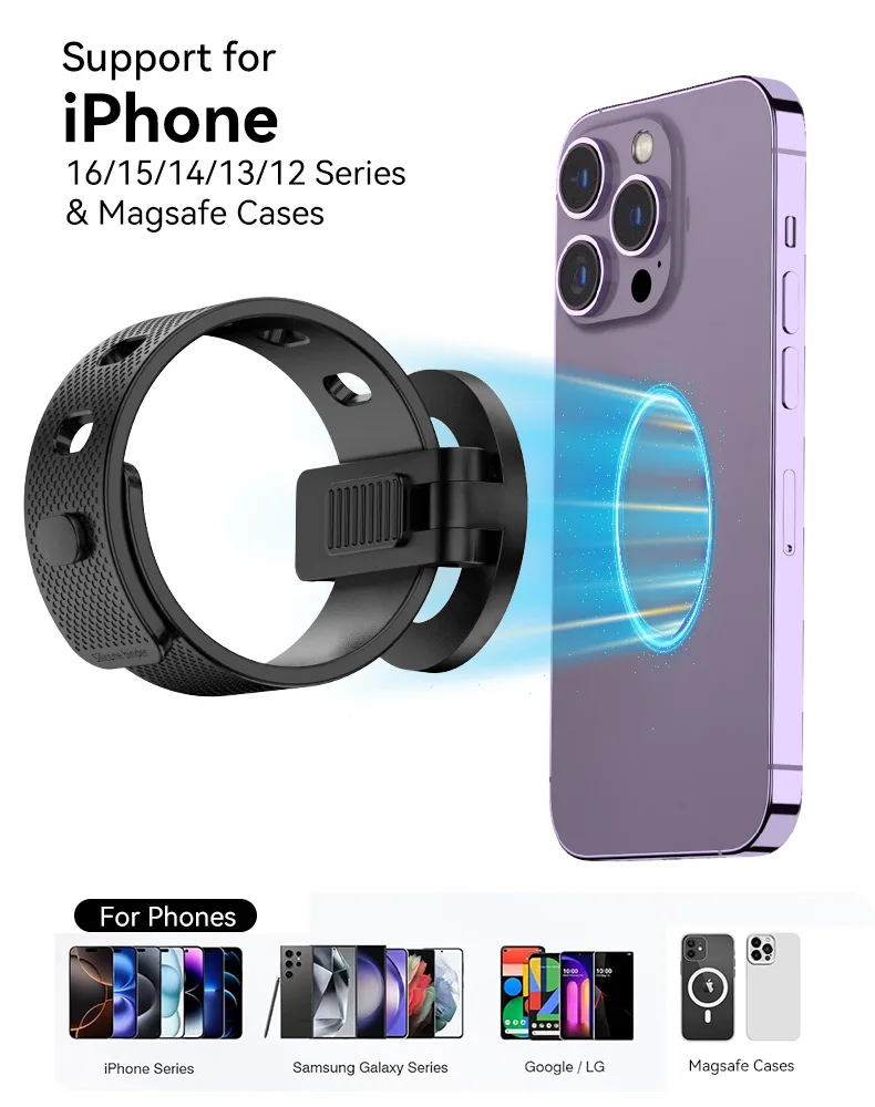 Eayburst Magnetische Handyhalterung für Magsafe Fitnessgerät Laufband Kinderwagen Fahrrad Verstellbarer Handyständer für iPhone 18-12 Serie – Detail 3