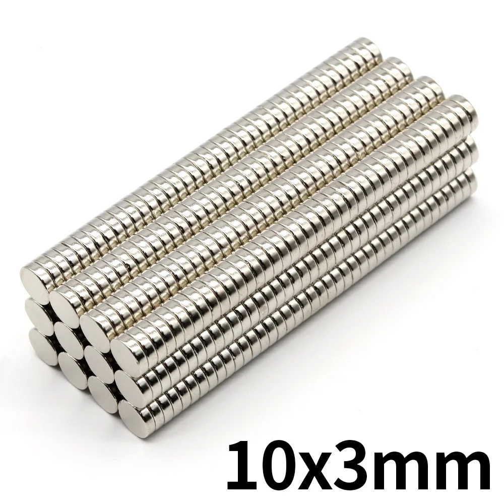 10/20/50 Stuks 10X3 Neodymium Magneet 10Mm X 3Mm N35 Ndfeb Ronde Super Krachtige Sterke Permanente Magnetische Imanes Schijf 10*3