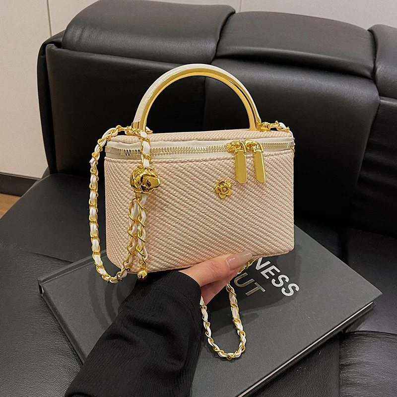 2025 modalità luxe Denim femmes petit sac carré designer dames chaîne sacs à bandoulière tempo libero Stile britannico sacs à main