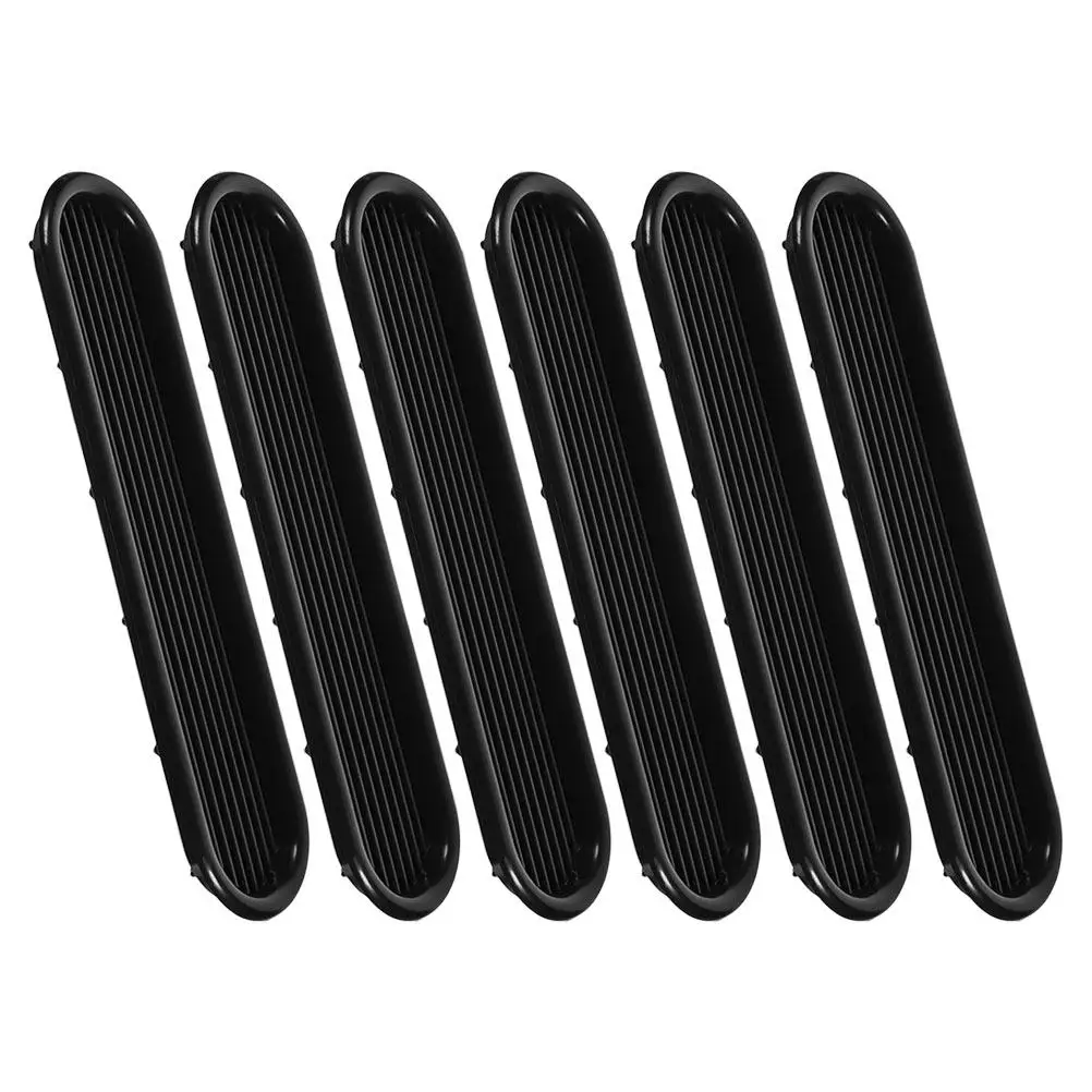 Oval Plastic Ventilation Grille 6Pcs Flat Mesh Air Vent Covers for Wardrobe Cabinet Shoe Storage