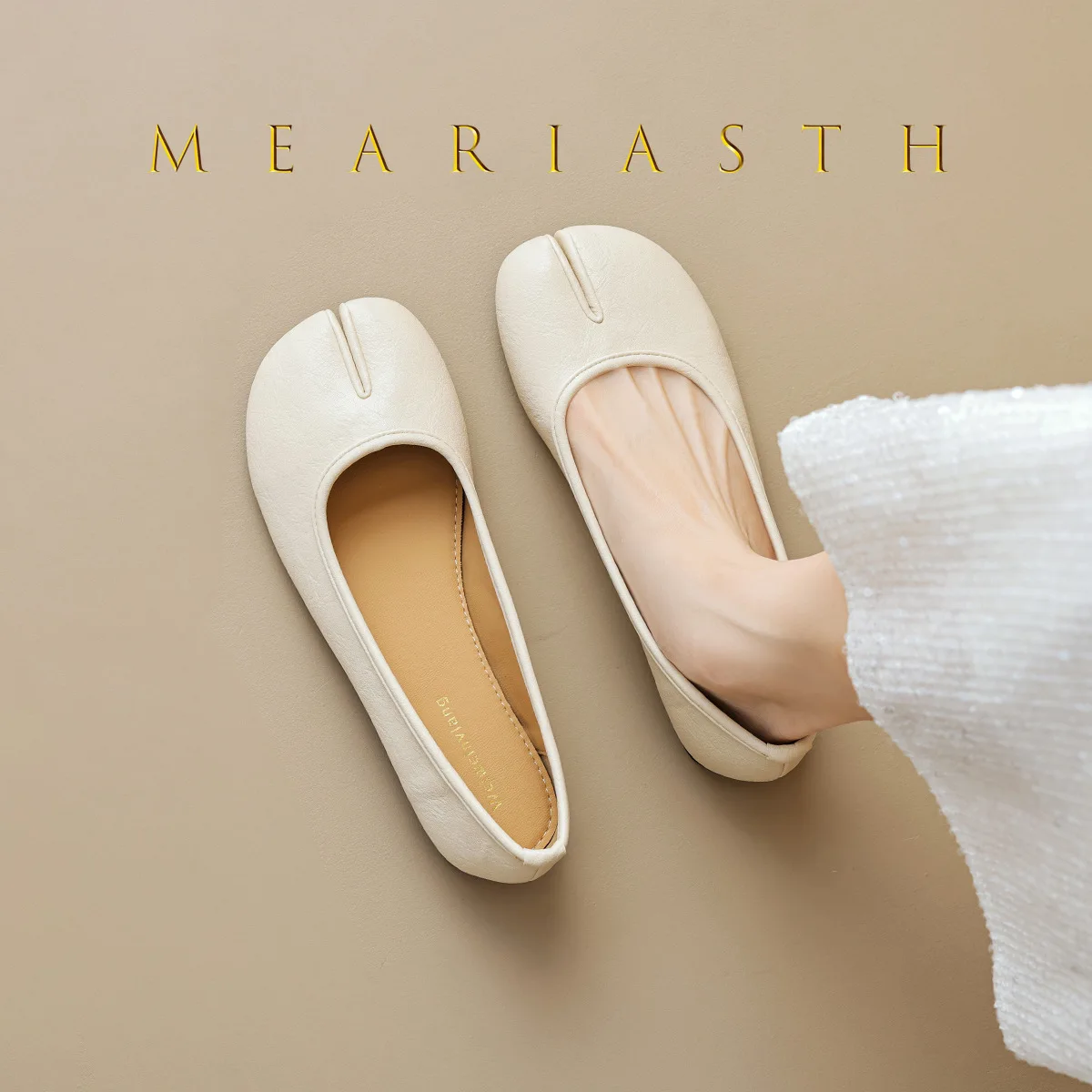 

2025 autumn new women's flat shoes Korean style Mary Jane shoes Fashion design Ladies casual boat Work shoes big 35-43