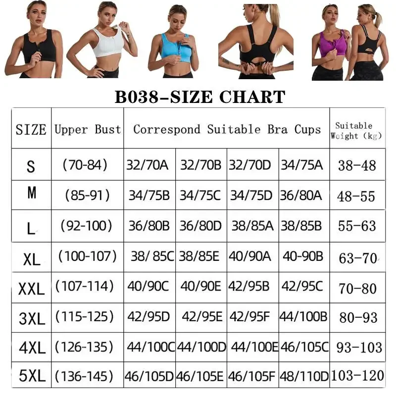 Front Closure Posture Corrector Lift Up Bra Women Push Up Cross Back Underwear Shockproof Sports Support Fitness Vest Bras S-5XL