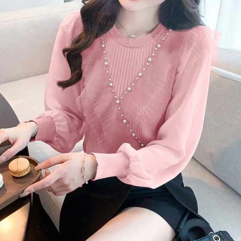 Spring Autumn New Elegance Fashion Long Sleeve Sweater Women High Street Casual Slim Lace Embroidered Flares Patchwork Pullovers