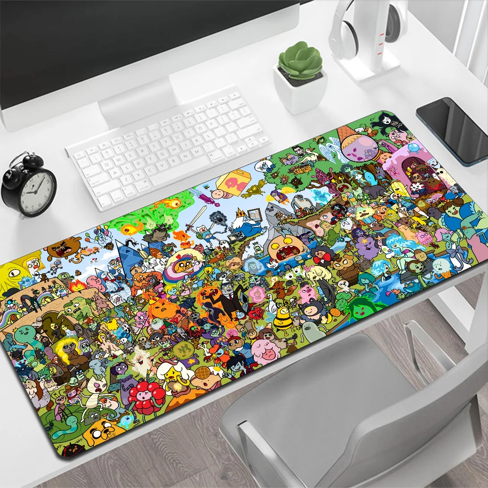 Adventure Time Large Mouse Pad Gaming Mouse Pad PC Gamer Computer Mouse Mat Big Mousepad XXL Carpet Keyboard Desk Mat Mause Pad