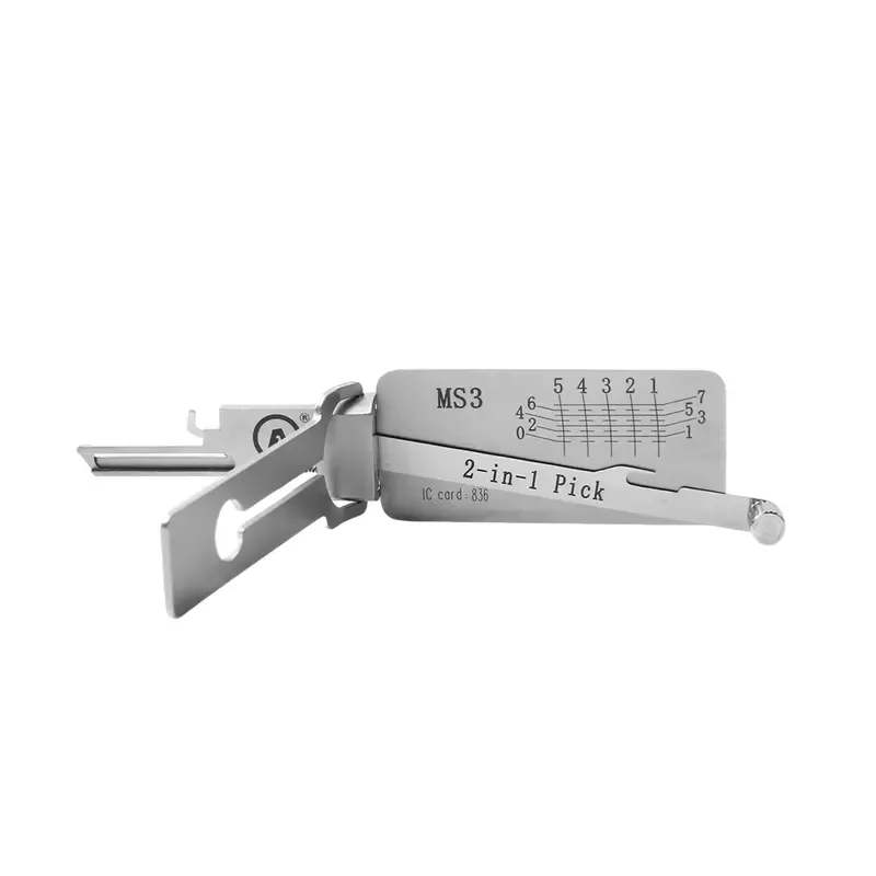 

MS3 SS377 Residential Locksmith Tools 2-in-1Master Lock Pick Opener & Decoder Tools Locksmith Supplies