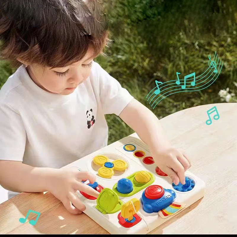 Busy Board For Toddlers  Fine Motor Skills Montessori Toys Door Lock Cognition Activity Preschool Early Education Teaching Game