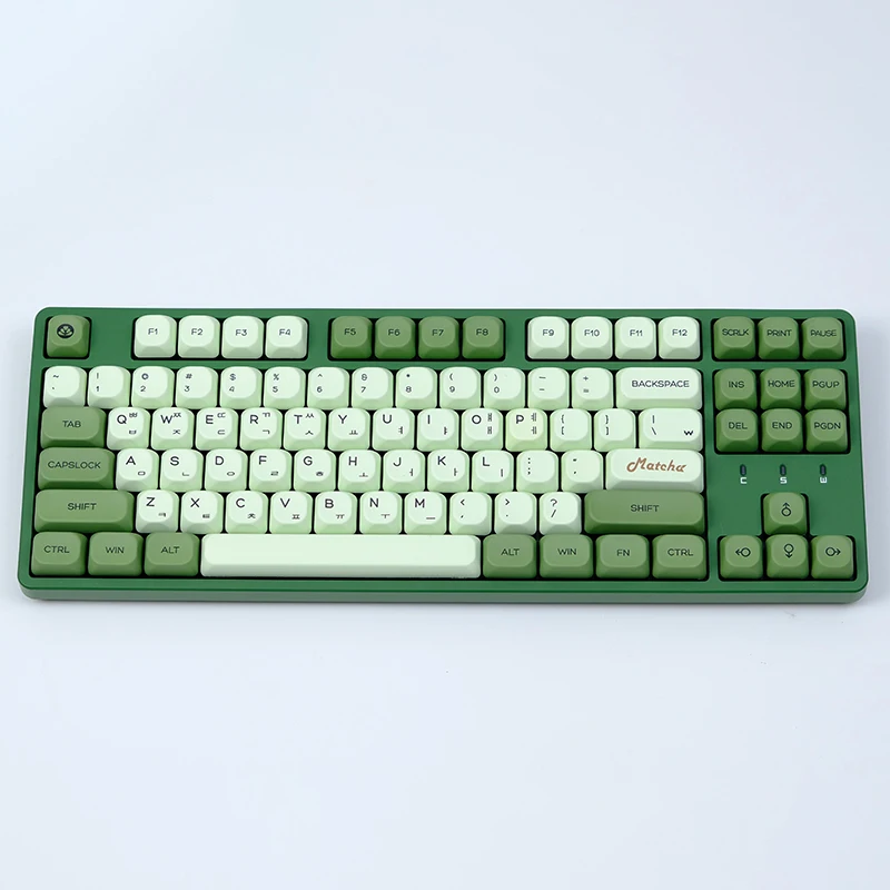 Matcha Similar MOA Keycap Marshmallow Similar MAC KOA Keycaps ISO Japanese Korean Russian Key Caps For Mechanical Keyboard DIY