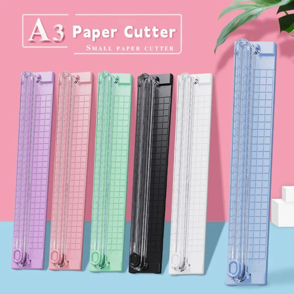 A3/A4 Paper Cutting Paper Cutter Bidirectional Portable Paper Trimmer with Pull-out Ruler Paper Cutting Machine School Office
