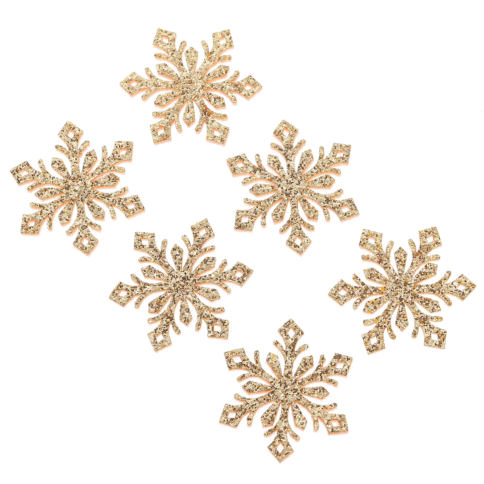 

30pcs Snowflake Pieces Diy Hair Clip Material Handicraft Accessories For Kids Hairpin Patches Clothing Decor Craft Project