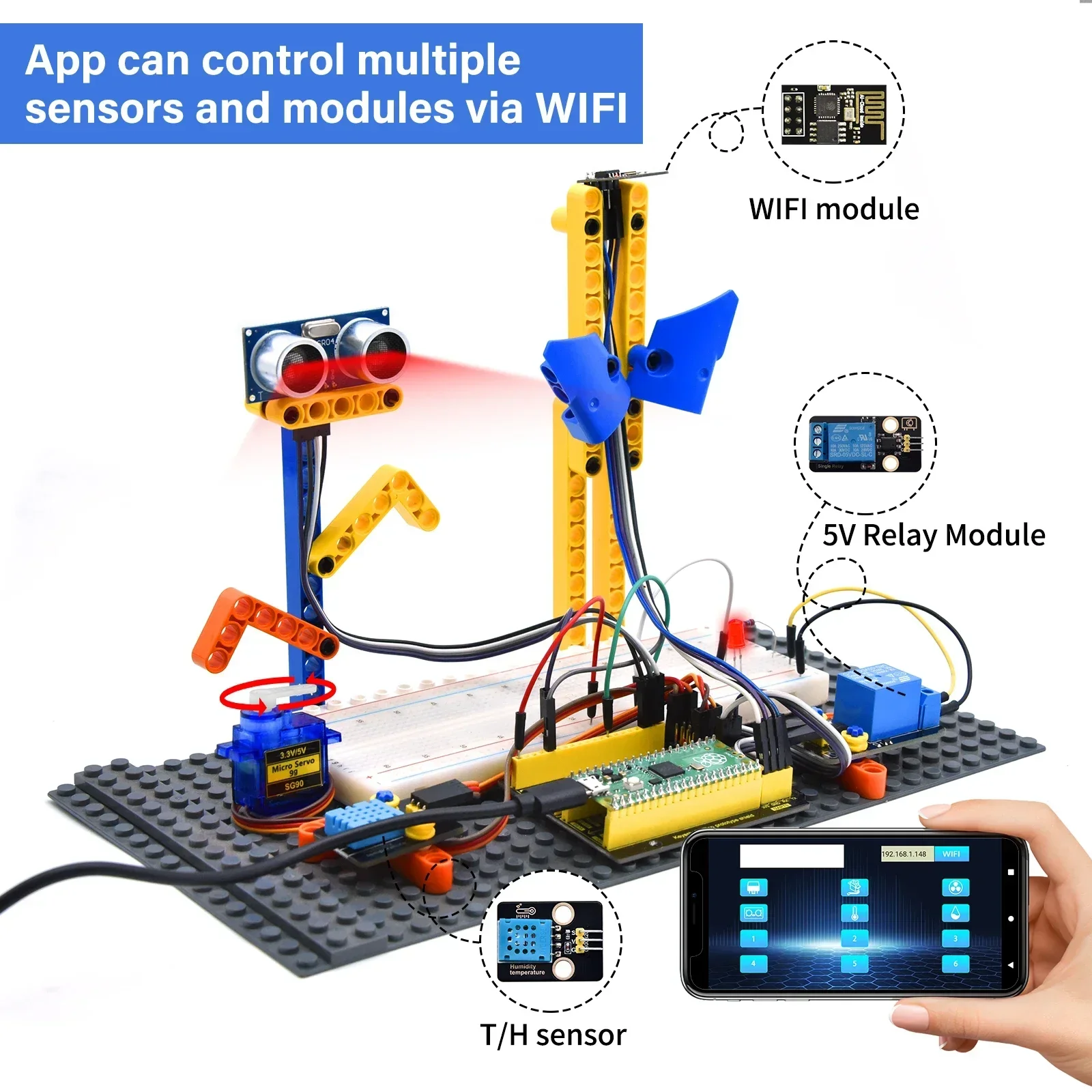 Advanced Sensor Starter Kit Ultimate DIY Bundle for MicroPython & Arduino IDE Programming Compatible with Raspberry Pi Pico