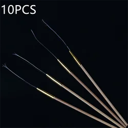 10PCS Bamboo Handle Horsetail Ear Wax Pick Curette Earwax Removal Picker Earpick Cleaner Tool Kit For Kids Adults Message