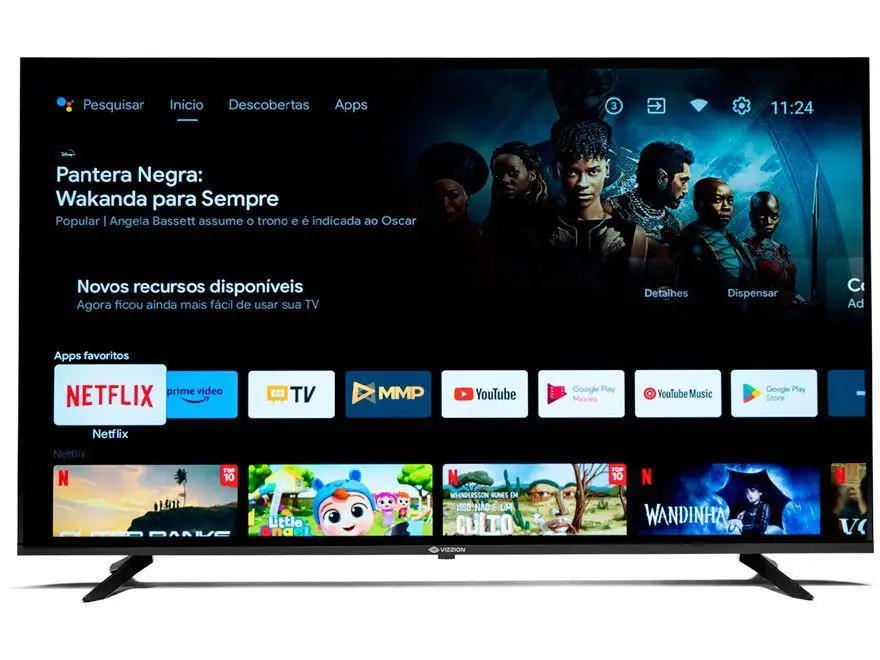 Smart TV 50” 4K DLED Rig Vizzion BR50GUA IPS