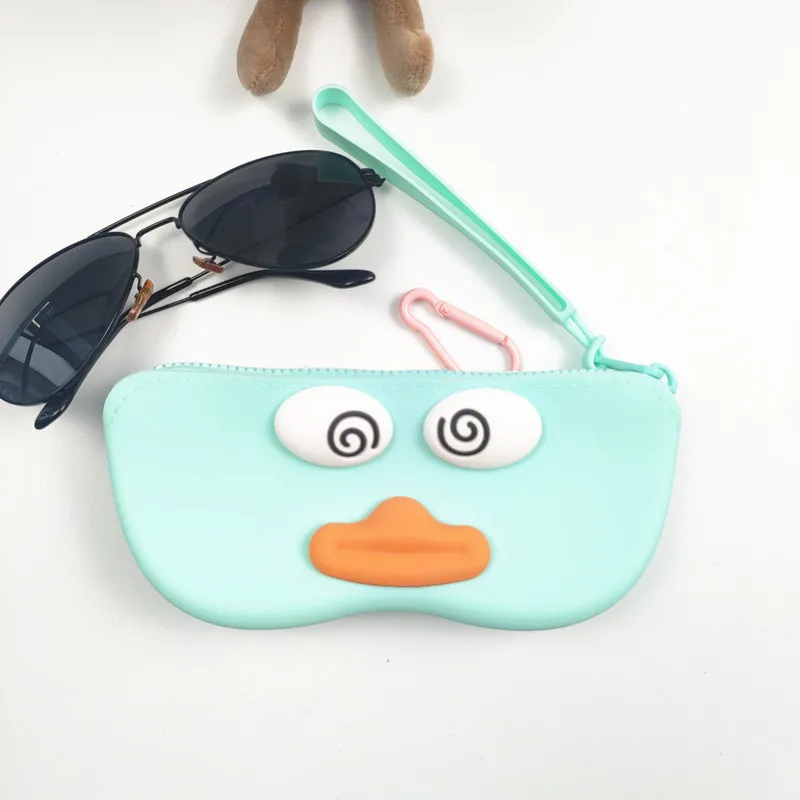 แบบพกพากันน้ําซิลิโคนแว่นตา Simple TO Store พร้อมที่จับแขวนเหมาะสําหรับ Travel Man ของขวัญ