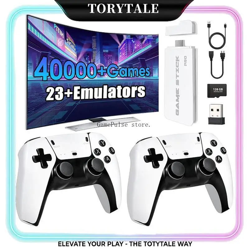 m15-gamepulseportable-2026-レトロアーケードゲームスティック-128gb-プラグアンドプレイtvコンソール-23種類のエミュレーター-hdmi-デュアル24gワイヤレスコントローラー