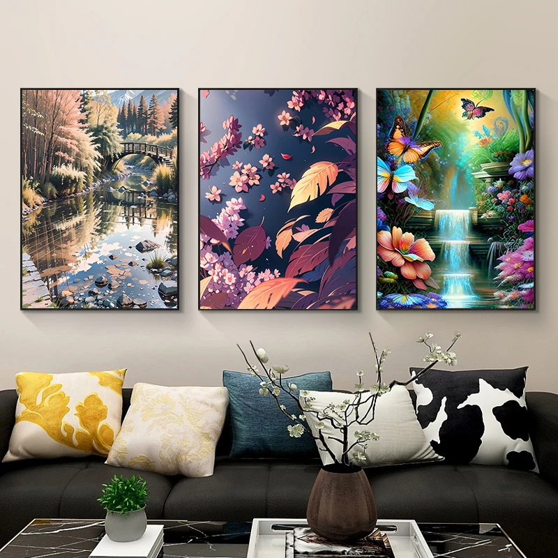 YOUQU Landscape Diamond Painting High-quality Diamond Embroidery DIY Mosaic Picture 5D Home Decoration Exquisite Gifts