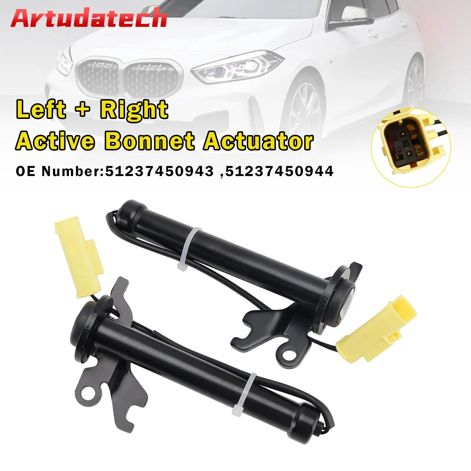 

Активный привод капота Artudatech (левый/правый) 51237450943 для BMW 1 серии F40 F44 2019-2024
